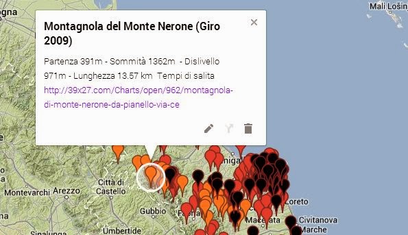 Nuova mappa delle salite CatturaMAP