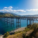 Terre alte e il Lago di Campotosto ponte e pertiche d